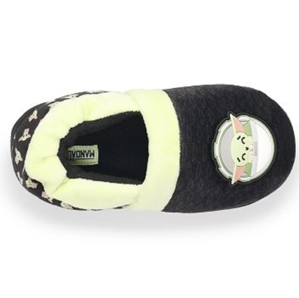 Star Wars The Mandalorian Grogu Kids Slippers Black Baby Yoda‎ 5